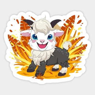 The little goat for Men or Women Kids Boys Girls love goat Sticker